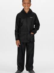 Regatta Black Kids Stormbreak Waterproof Over Trousers - Image 3 of 7