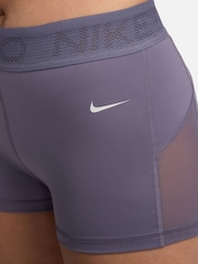 Nike Purple Dri-FIT Pro Mid Rise 3 Mesh Shorts - Image 6 of 6