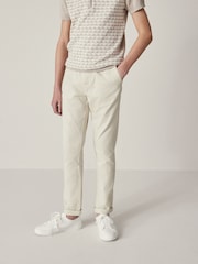 Ecru neutru - Pantaloni chino stretch (3-17ani) - Image 1 of 6