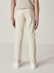 Ecru neutru - Pantaloni chino stretch (3-17ani) - Image 2 of 6