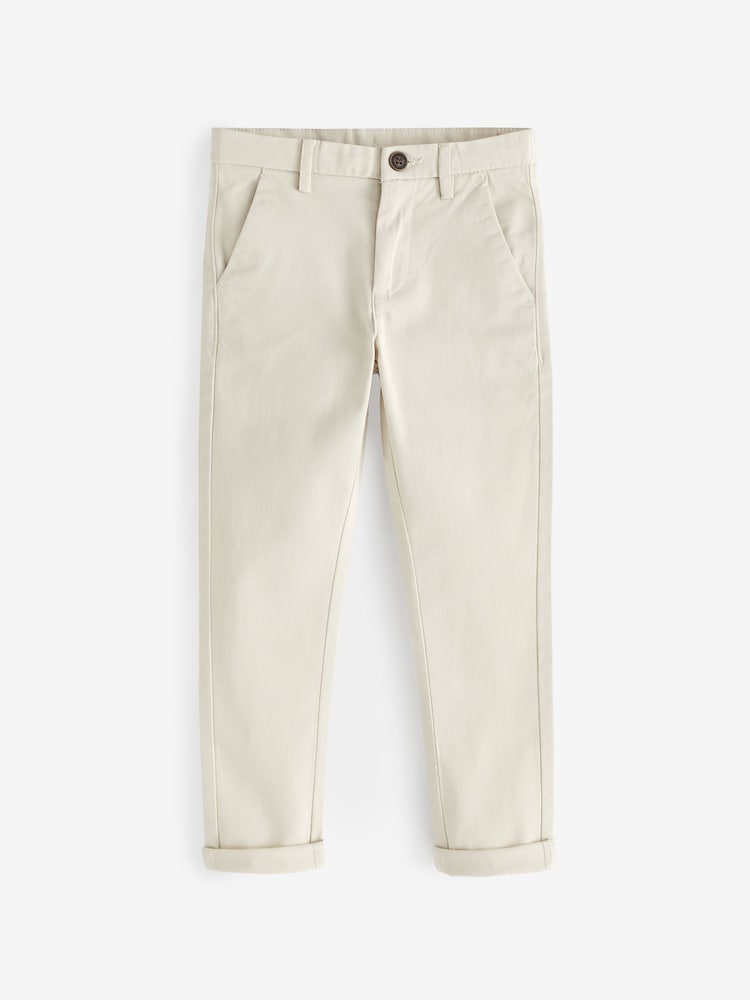 Ecru neutraal - Stretchy chino's (3-17jr) - Image 4 of 6