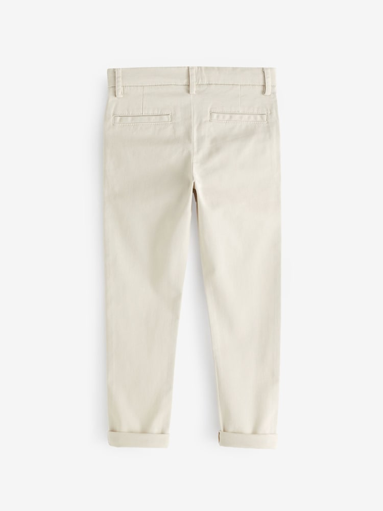 Ecru neutraal - Stretchy chino's (3-17jr) - Image 5 of 6