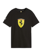 Puma Black Scuderia Ferrari Coloured Shield T-Shirt - Image 4 of 5