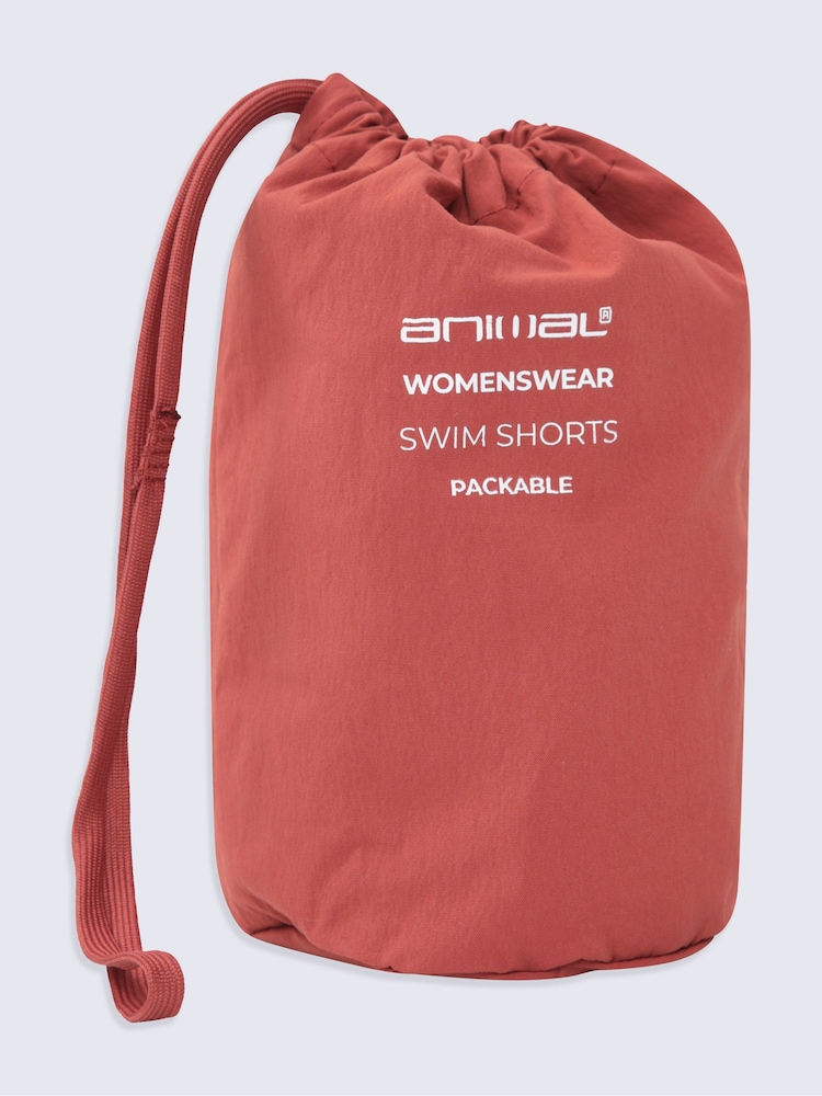 Animal Orange Packable Swim Shorts - Image 4 of 4 Animal Orange Packable Swim Shorts - Image 4 of 4