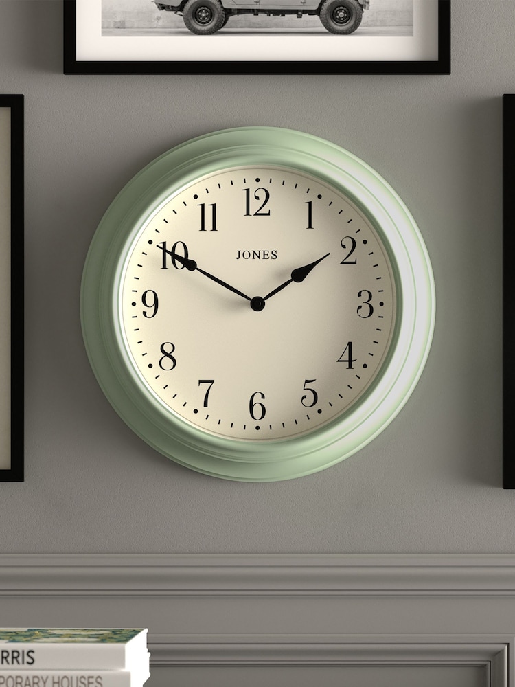 Jones Clocks Green A Classic Duck Egg Wall Clock - Image 1 of 4