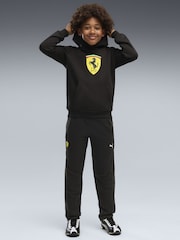 Puma Black Scuderia Ferrari Coloured Shield Fleece Hoodie - Image 3 of 5