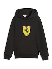 Puma Black Scuderia Ferrari Coloured Shield Fleece Hoodie - Image 4 of 5
