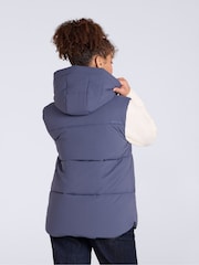 Animal Blue Oslo Padded Gilet With Hood - Image 2 of 4