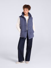 Animal Blue Oslo Padded Gilet With Hood - Image 3 of 4