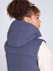 Animal Blue Oslo Padded Gilet With Hood - Image 4 of 4