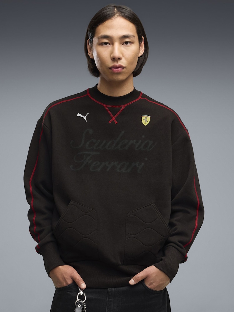 Puma Ferrari T7 Premium Crew Neck Relaxed Sweatshirt - صورة 1 من 6 Puma Ferrari T7 Premium Crew Neck Relaxed Sweatshirt - صورة 1 من 6
