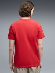 Puma Red Scuderia Ferrari Coloured Shield T-Shirt - Image 2 of 5
