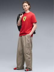 Puma Red Scuderia Ferrari Coloured Shield T-Shirt - Image 3 of 5