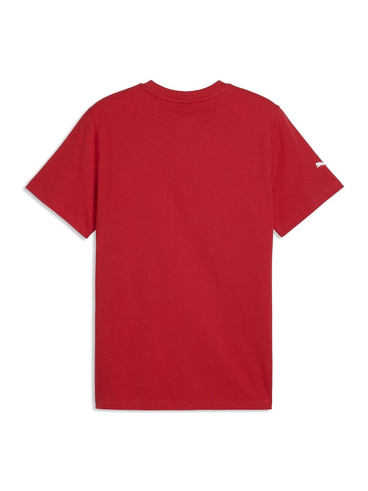 Puma Red Scuderia Ferrari Coloured Shield T-Shirt - Image 5 of 5 Puma Red Scuderia Ferrari Coloured Shield T-Shirt - Image 5 of 5
