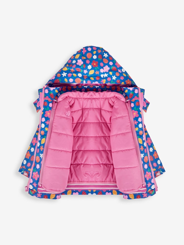 JoJo Maman Bébé Purple 3-In-1 Waterproof Jacket - Image 2 of 9