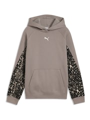 Puma Brown Sport Animal Fleece Hoodie - Image 4 of 5
