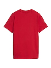 Puma Red Scuderia Ferrari Coloured Shield T-Shirt - Image 5 of 5