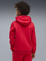 Puma Red Scuderia Ferrari Coloured Shield Fleece Hoodie - Image 3 of 5