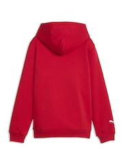 Puma Red Scuderia Ferrari Coloured Shield Fleece Hoodie - Image 5 of 5