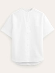 Boden White Kimono Sleeve Linen Shirt - Image 6 of 6