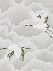 Harlequin Grey Cranes in Flight 10.05M Wallpaper - Image 1 of 1