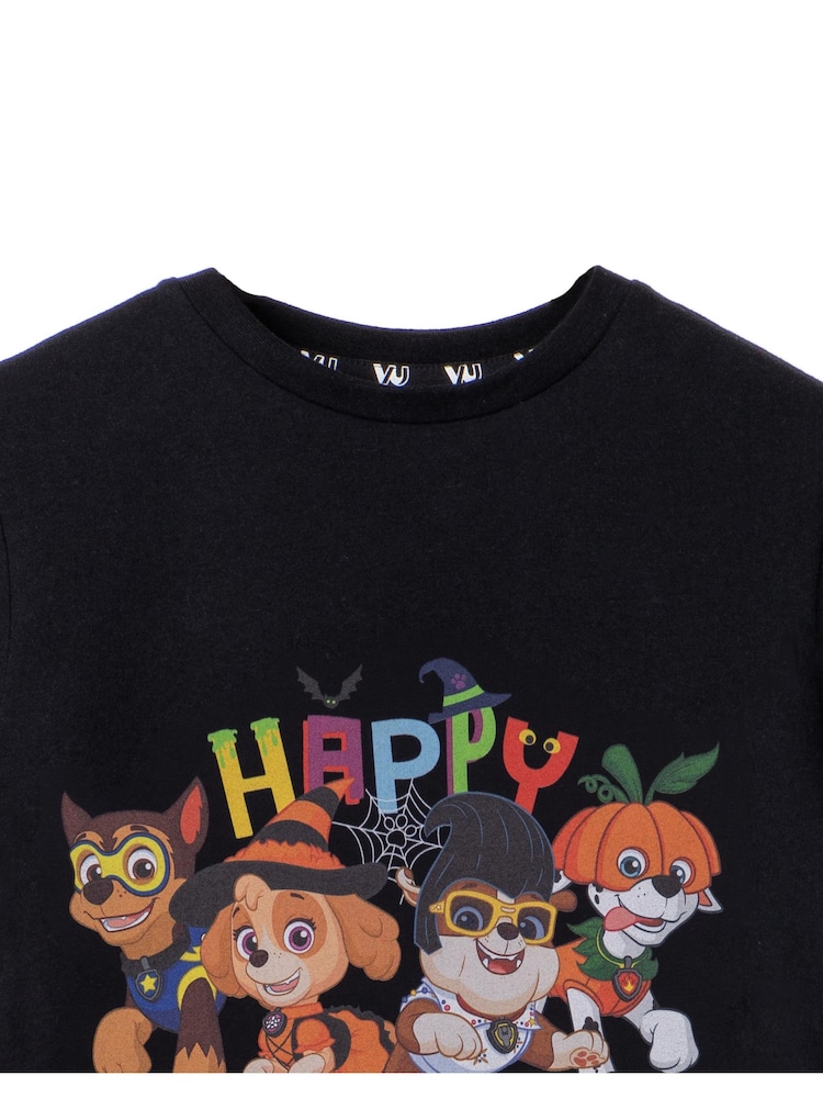Vanilla Underground Little Kids Paw Patrol Happy Howloween Short Sleeved 100% Cotton Halloween T-Shirt - Imagem 2 de 5