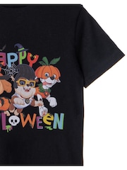 Vanilla Underground Little Kids Paw Patrol Happy Howloween Short Sleeved 100% Cotton Halloween T-Shirt - Imagem 3 de 5