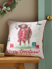 Cojín navideño Catherine Lansfield Merry Christmoo Soft Touch 45x45cm - Imagen 1 de 2