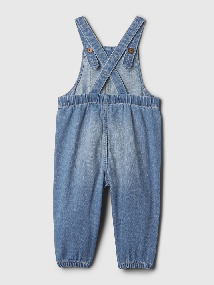 Gap Blue Brannan Bear Denim Dungarees (Newborn-24mths) - Image 2 of 3 Gap Blue Brannan Bear Denim Dungarees (Newborn-24mths) - Image 2 of 3