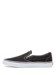 Черно-серый - Классические мужские кеды-слипоны Vans - Image 2 of 5