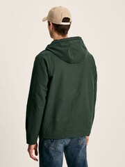 Joules Wilton Green Pullover Dry Wax Jacket With Hood - Image 2 of 7