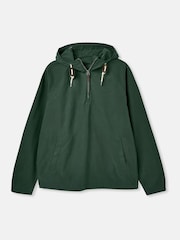 Joules Wilton Green Pullover Dry Wax Jacket With Hood - Image 7 of 7