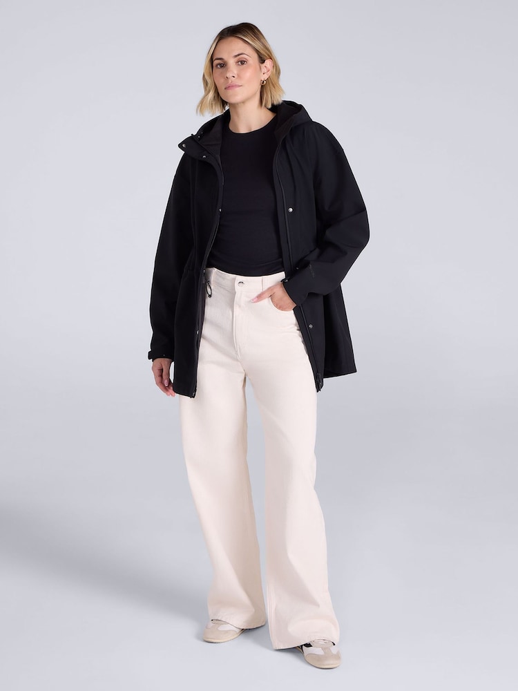 Animal Black Otterly Shower Resistant Softshell Jacket - Image 2 of 10