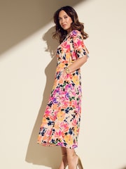 Myleene Klass Pink Floral Printed Tea Dress - Image 1 of 5