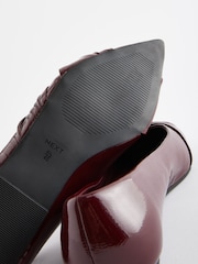 Berry Red Forever Comfort® Asymmetric Bow Point Toe Shoes - Image 5 of 5