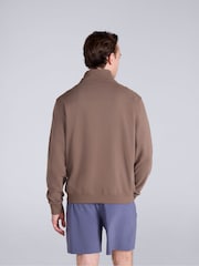 Animal Brown Sid Half-Zip Sweat Top - Image 3 of 9