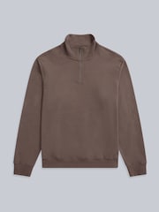 Animal Brown Sid Half-Zip Sweat Top - Image 5 of 9