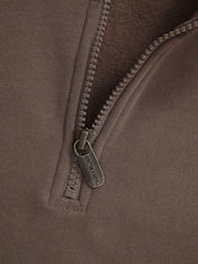 Animal Brown Sid Half-Zip Sweat Top - Image 8 of 9