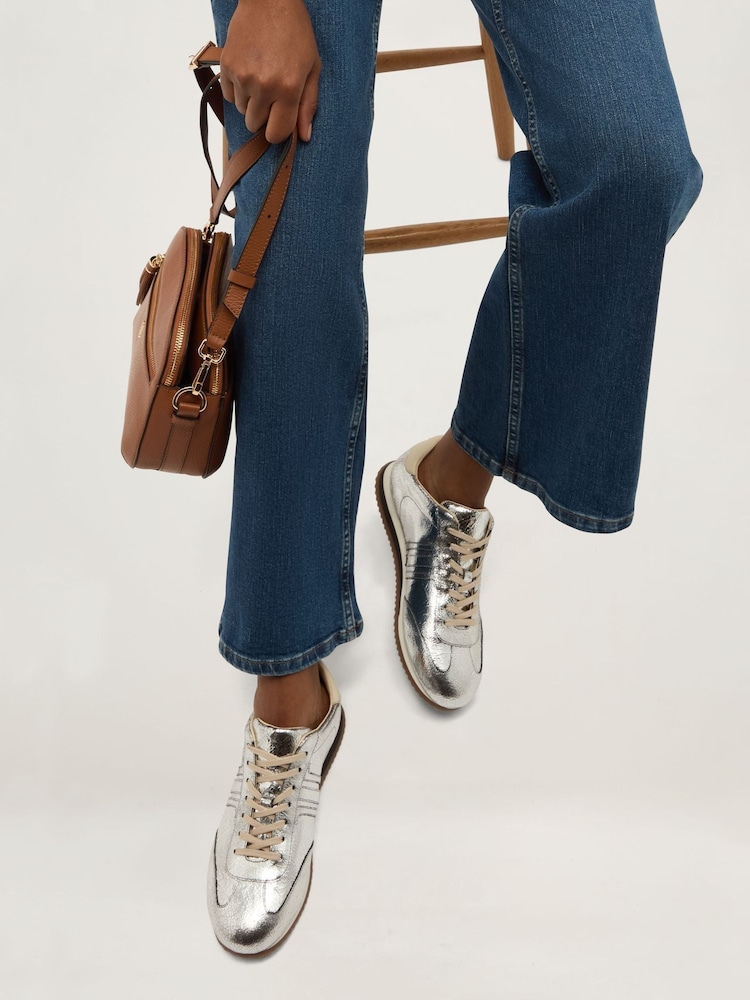 Hobbs Silver Sofie Trainers - Image 2 of 5 Hobbs Silver Sofie Trainers - Image 2 of 5
