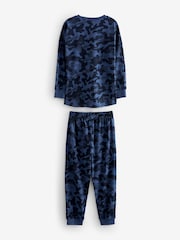 Grey/Blue/Green Camouflage 3 Pack Long Sleeve Pyjamas (3-16yrs) - Image 8 of 10