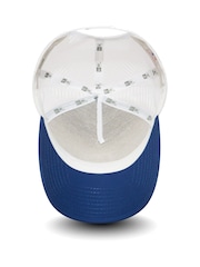 New Era® Blue/White La Dodgers Clean A-Frame Trucker 100% Cotton Cap - Image 4 of 6