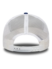 New Era® Blue/White La Dodgers Clean A-Frame Trucker 100% Cotton Cap - Image 5 of 6