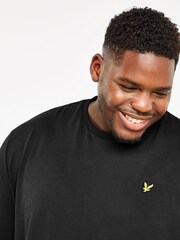 Lyle & Scott Black 100% Cotton Big Crew Neck T-Shirt - Image 4 of 5