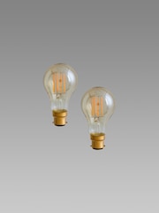 2 Pack 4W LED BC Retro GLS Light Bulbs - Image 2 of 4
