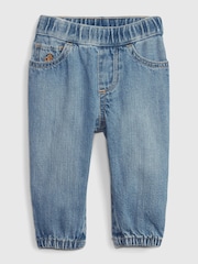 Gap Blue Pull On Bubble Jeans (Newborn-24mths) - Image 1 of 4
