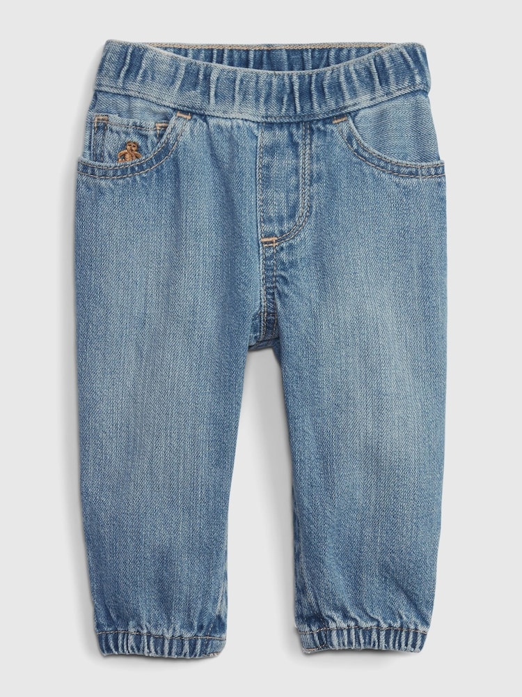 Gap Blue Pull On Bubble Jeans (Newborn-24mths) - Image 1 of 4