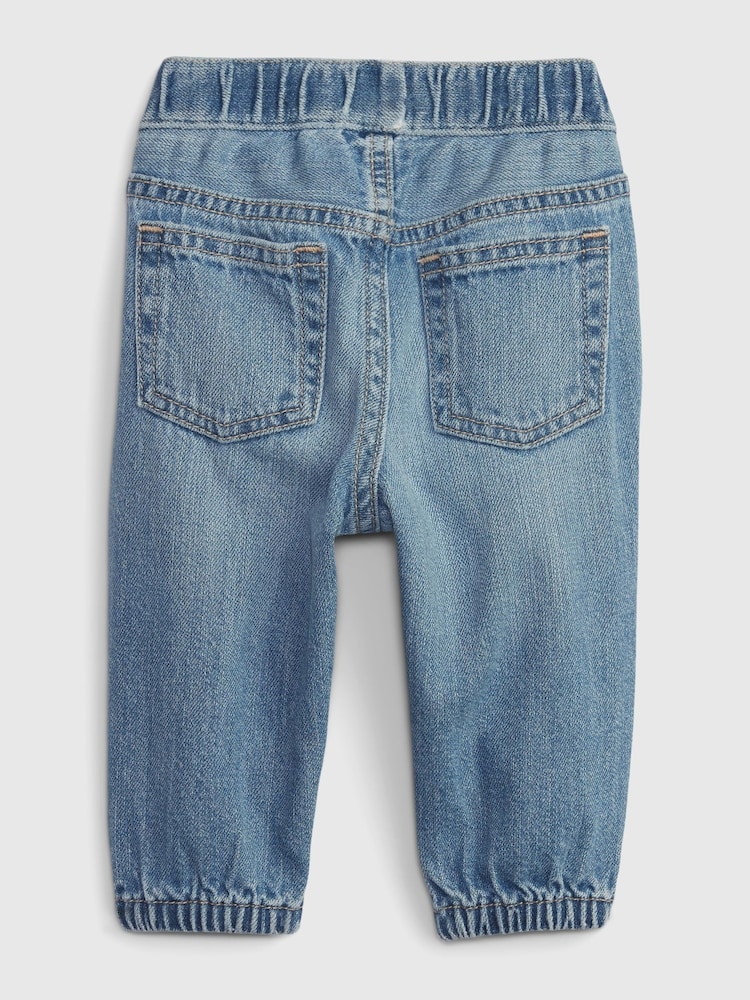 Gap Blue Pull On Bubble Jeans (Newborn-24mths) - Image 2 of 4