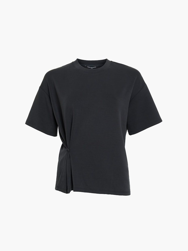 French Connection Wren Waist Cinched Loop Button T-Shirt - Imagen 6 de 6
