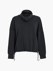 French Connection Wren Turtle Neck Toggle Waist Sweat Shirt - Larawan 5 ng 5