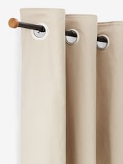 Black Bronx Extendable Wood Stud End Finial 19mm Curtain Pole - Image 1 of 4